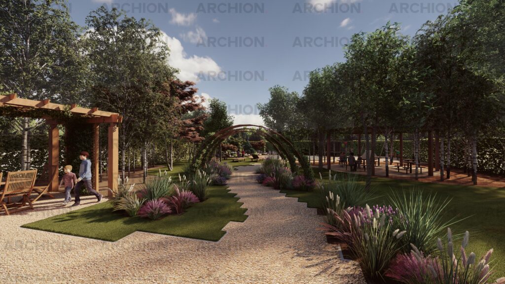 Alee gradina cu plante